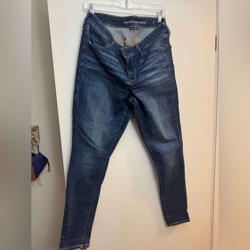 American Eagle Outfitters Women's Dark Blue Jeggings